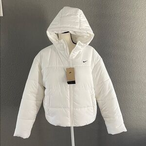 Nike White Puffer Jacket